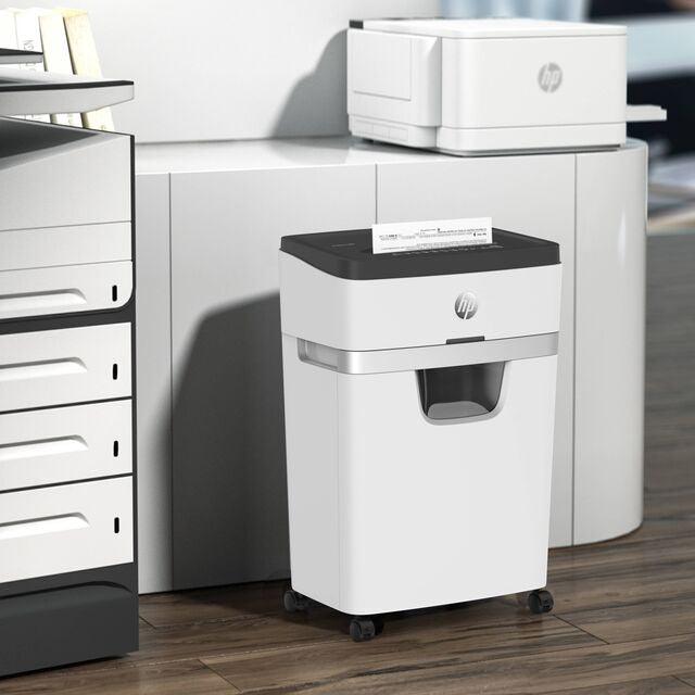 HP OneShred 12 Micro Cut 25L Shredder - White | HP2806 from DID Electrical - guaranteed Irish, guaranteed quality service. (6977630798012)