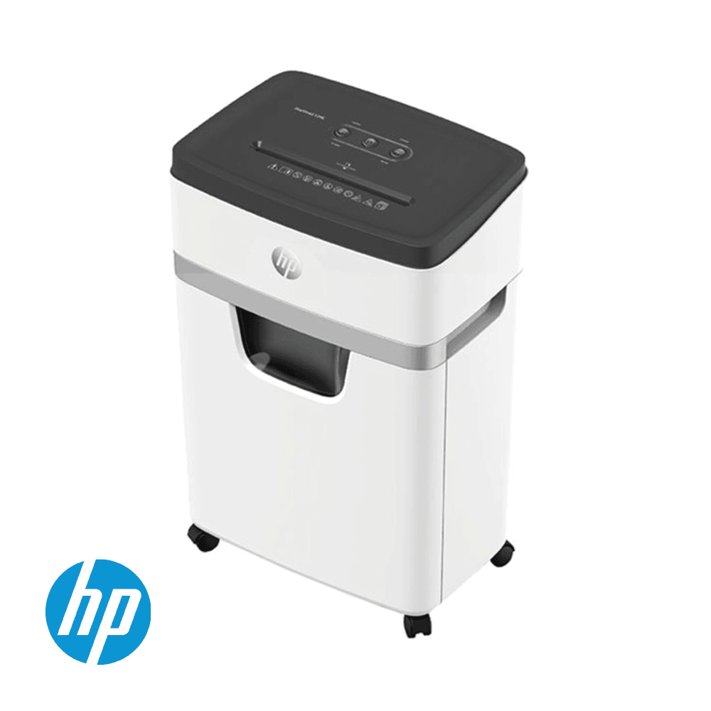 HP OneShred 12 Micro Cut 25L Shredder - White | HP2806 from DID Electrical - guaranteed Irish, guaranteed quality service. (6977630798012)