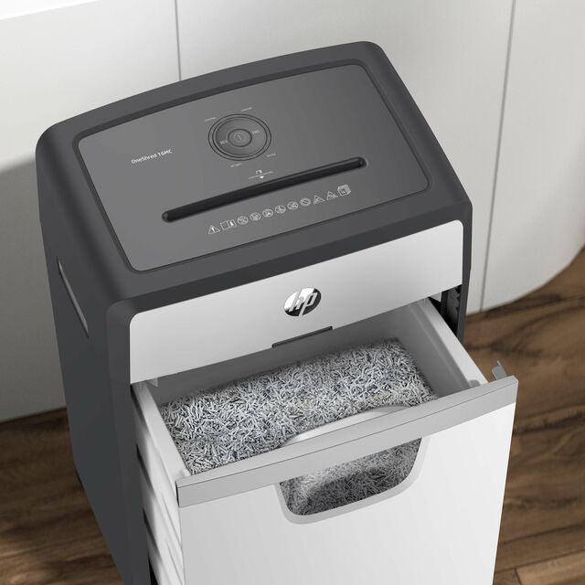 HP OneShred 16 Micro Cut 30L Shredder - Black & White | HP2808 from DID Electrical - guaranteed Irish, guaranteed quality service. (6977630863548)