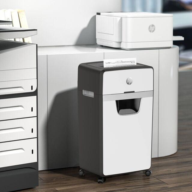 HP OneShred 16 Micro Cut 30L Shredder - Black &amp; White | HP2808 from DID Electrical - guaranteed Irish, guaranteed quality service. (6977630863548)