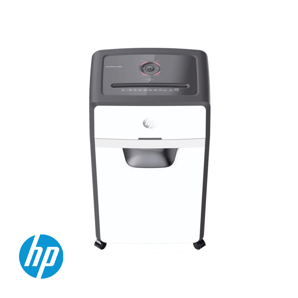 HP OneShred 16 Micro Cut 30L Shredder - Black & White | HP2808 from DID Electrical - guaranteed Irish, guaranteed quality service. (6977630863548)