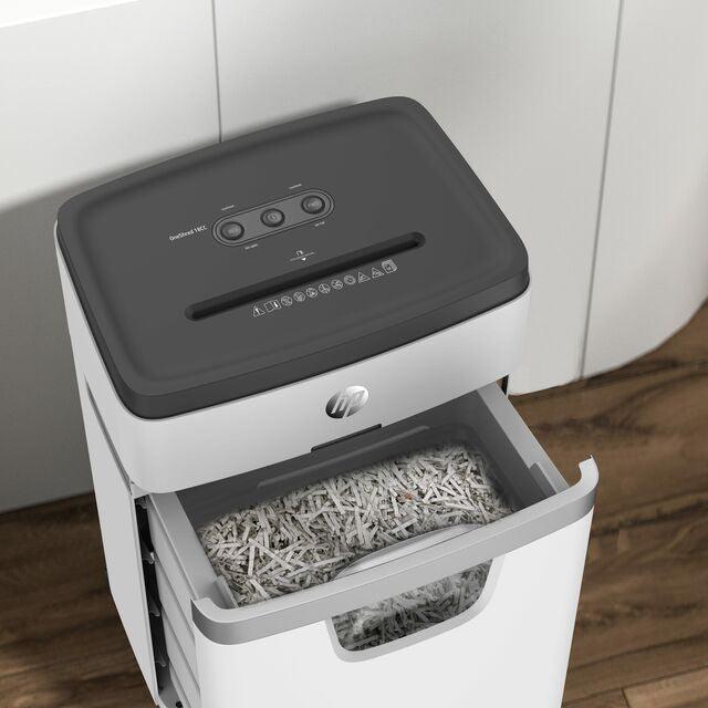 HP OneShred 18 Cross Cut 25L Shredder - White | HP2805 from DID Electrical - guaranteed Irish, guaranteed quality service. (6977630535868)