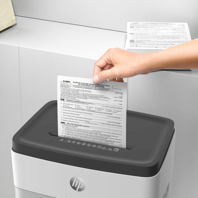 HP OneShred 18 Cross Cut 25L Shredder - White | HP2805 from DID Electrical - guaranteed Irish, guaranteed quality service. (6977630535868)