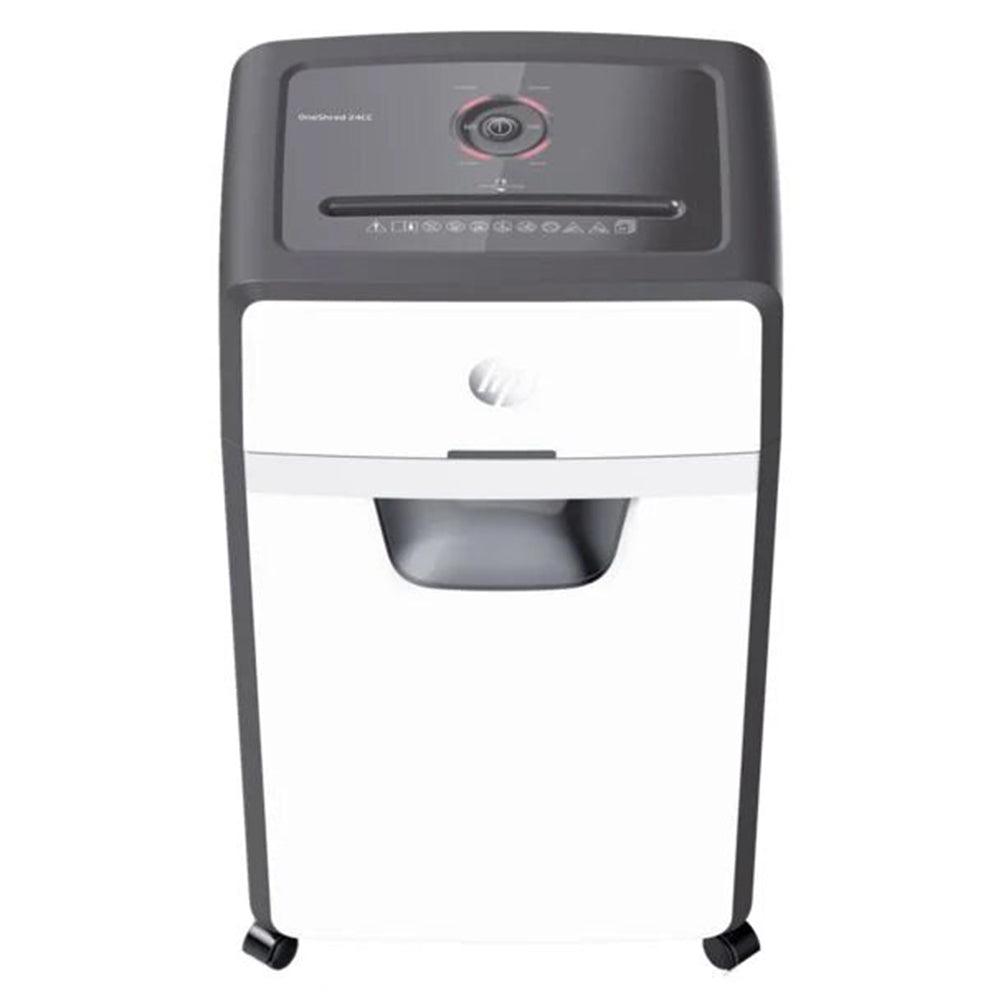 HP OneShred 24 Cross Cut 30L Shredder - Black & White | HP2807 from DID Electrical - guaranteed Irish, guaranteed quality service. (6977630568636)