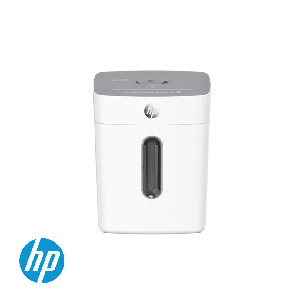 HP OneShred 8 Cross Cut 15L Shredder - White | HP2809 from DID Electrical - guaranteed Irish, guaranteed quality service. (6977630273724)