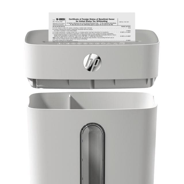 HP OneShred 8 Cross Cut 15L Shredder - White | HP2809 from DID Electrical - guaranteed Irish, guaranteed quality service. (6977630273724)