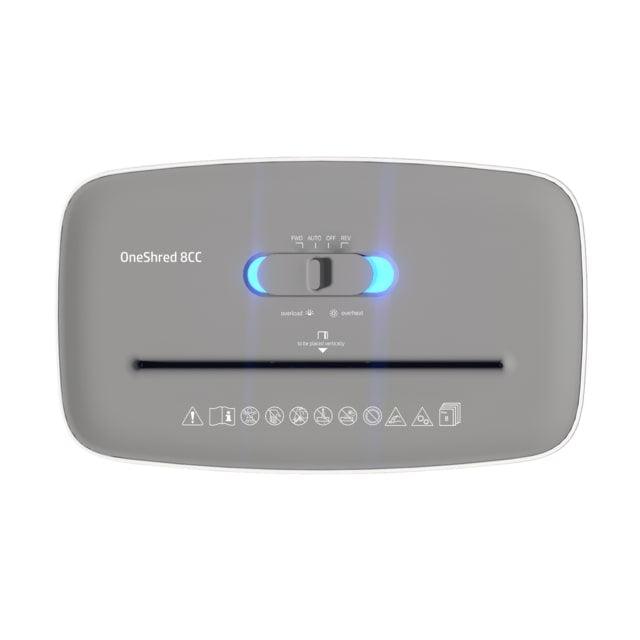 HP OneShred 8 Cross Cut 15L Shredder - White | HP2809 from DID Electrical - guaranteed Irish, guaranteed quality service. (6977630273724)