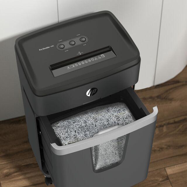 HP Pro Shred 12 Micro Cut 25L Shredder - Black | HP2814 from DID Electrical - guaranteed Irish, guaranteed quality service. (6977631944892)