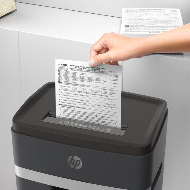 HP Pro Shred 12 Micro Cut 25L Shredder - Black | HP2814 from DID Electrical - guaranteed Irish, guaranteed quality service. (6977631944892)