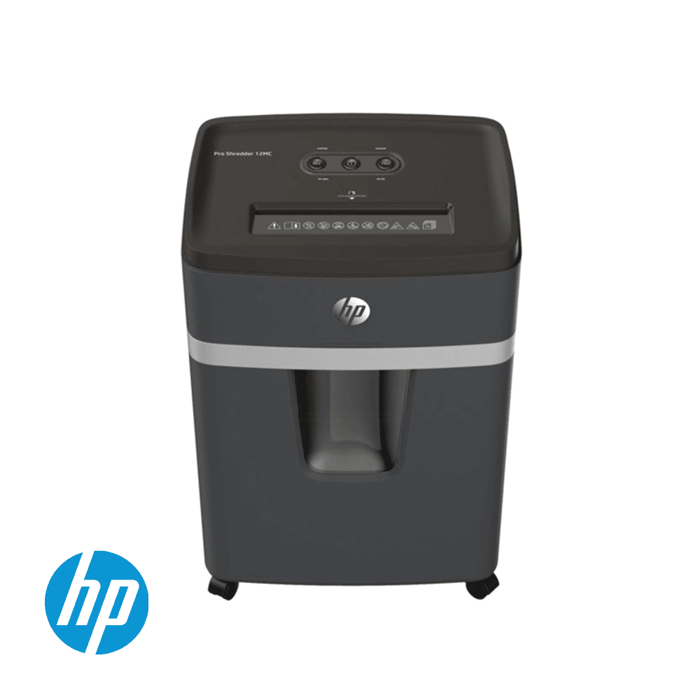 HP Pro Shred 12 Micro Cut 25L Shredder - Black | HP2814 from DID Electrical - guaranteed Irish, guaranteed quality service. (6977631944892)