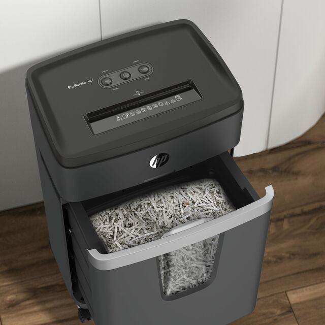 HP Pro Shred 18 Cross Cut 25L Shredder - Black | HP2813 from DID Electrical - guaranteed Irish, guaranteed quality service. (6977631715516)