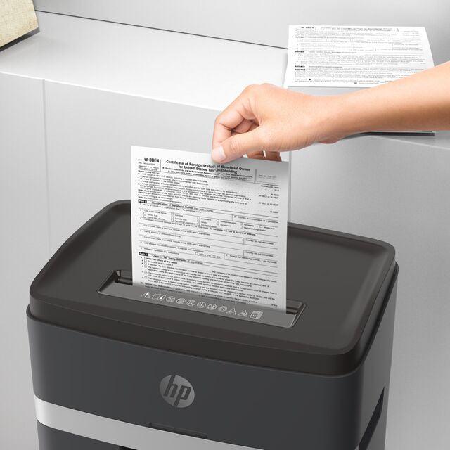 HP Pro Shred 18 Cross Cut 25L Shredder - Black | HP2813 from DID Electrical - guaranteed Irish, guaranteed quality service. (6977631715516)