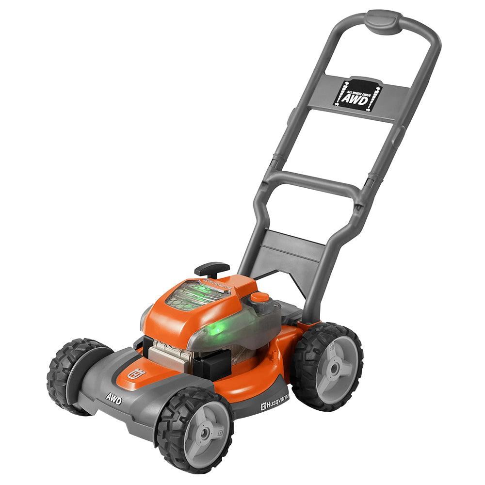 Husqvarna Battery Powered Toy Lawn Mower - Orange & Grey | 582406301 from DID Electrical - guaranteed Irish, guaranteed quality service. (6977734901948)