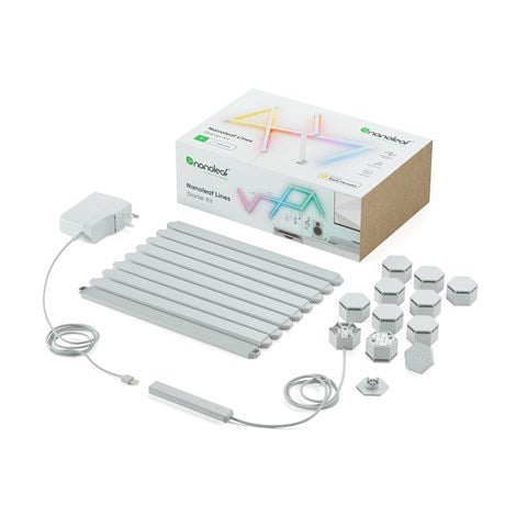 Nanoleaf Lines Starter Kit Pack of 9 | NL59-K-0002LW-9PK-UK from Nanoleaf - DID Electrical (7671870423228)