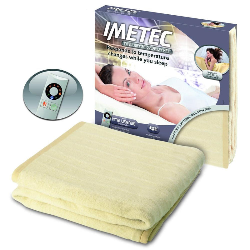 Imetec Machine Intellisense Washable Double Over Blanket - Cream | 16738A from DID Electrical - guaranteed Irish, guaranteed quality service. (6977527283900)