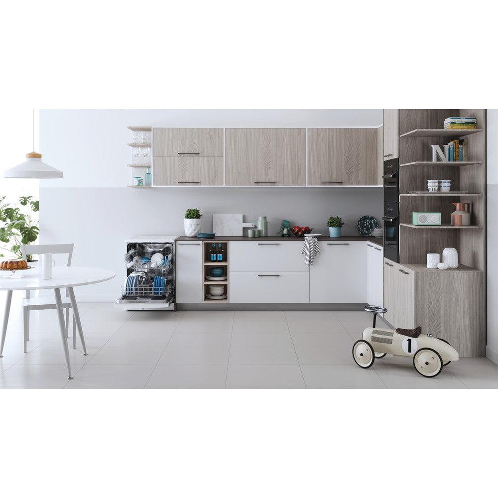 Indesit 60CM Freestanding Standard Dishwasher - White | DFE1B19UK from DID Electrical - guaranteed Irish, guaranteed quality service. (6977525252284)