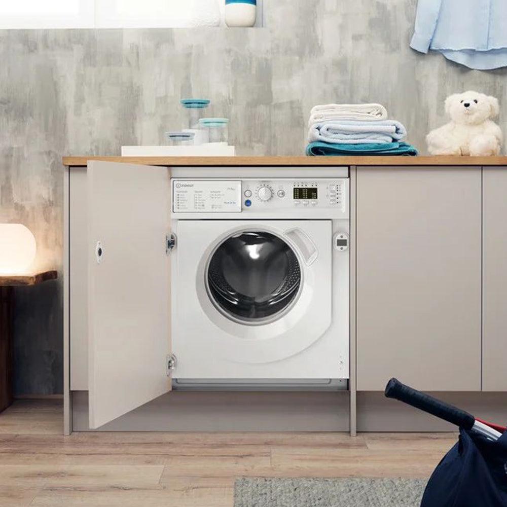 Indesit 7KG/5KG 1200 Spin Built-In Washer Dryer - White | BIWDIL75125UK from DID Electrical - guaranteed Irish, guaranteed quality service. (6977523253436)