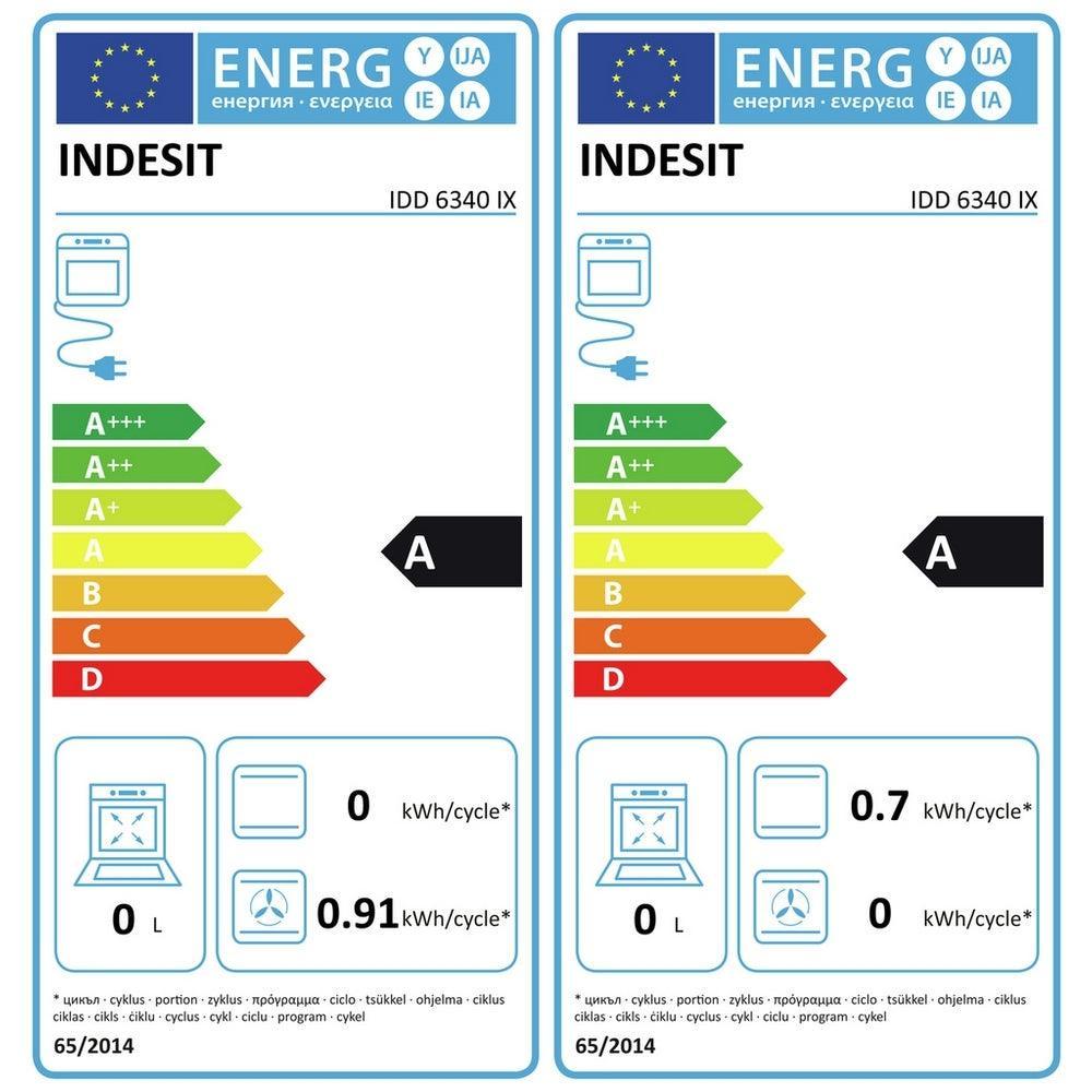 Indesit Aria Built-In Electric Double Oven - Stainless Steel | IDD6340IX from DID Electrical - guaranteed Irish, guaranteed quality service. (6890793140412)