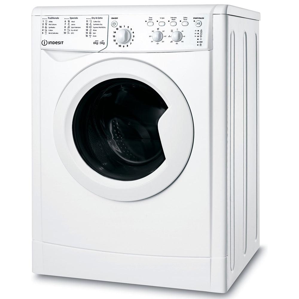 Indesit Ecotime 6KG/5KG 1200 Spin Freestanding Washer Dryer - White | IWDC65125UKN from DID Electrical - guaranteed Irish, guaranteed quality service. (6977561952444)