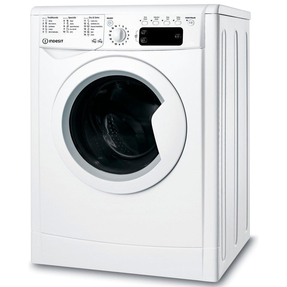 Indesit Ecotime 7KG/5KG 1400 Spin Freestanding Washer Dryer - White | IWDD75145UKN from DID Electrical - guaranteed Irish, guaranteed quality service. (6977562312892)