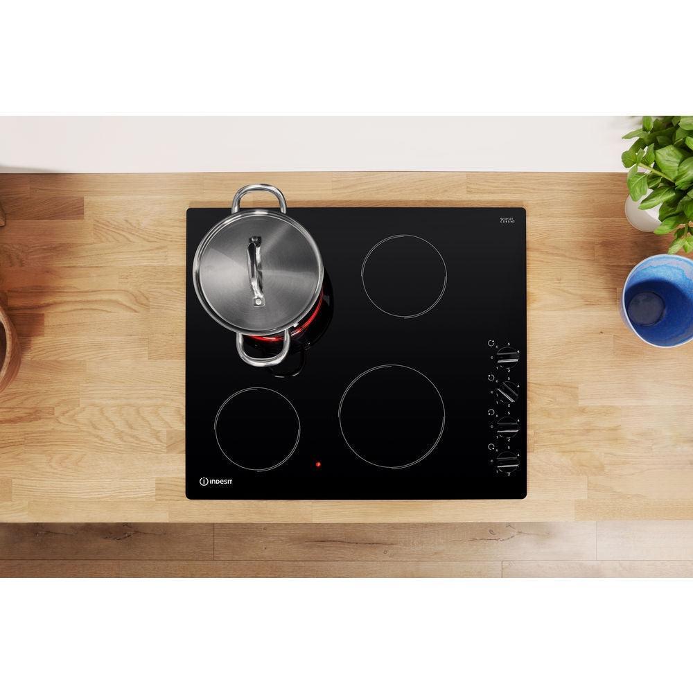 Indesit Electric Ceramic Hob - Black | RI860C from DID Electrical - guaranteed Irish, guaranteed quality service. (6977428357308)