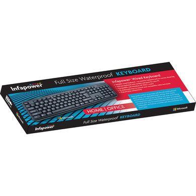 Infapower X201 Full Size Wired Keyboard - Black | 211906 (7480845402300)