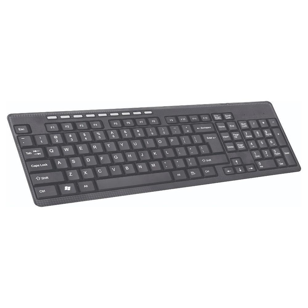 Infapower X204 Full Size Wireless Waterproof Keyboard - Black | 211937 (7312382755004)