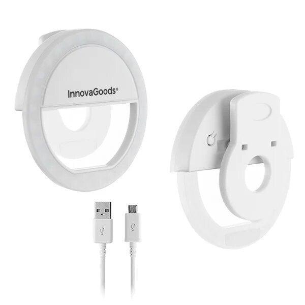 InnovaGoods Instahoop Rechargeable Selfie Ring Light - White | 817411 from DID Electrical - guaranteed Irish, guaranteed quality service. (6977571193020)