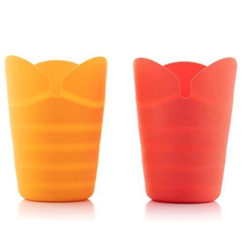 InnovaGoods Popbox Folding Popcorn Makers x 2  - Yellow &amp; Orange | 816674 (7105844019388)