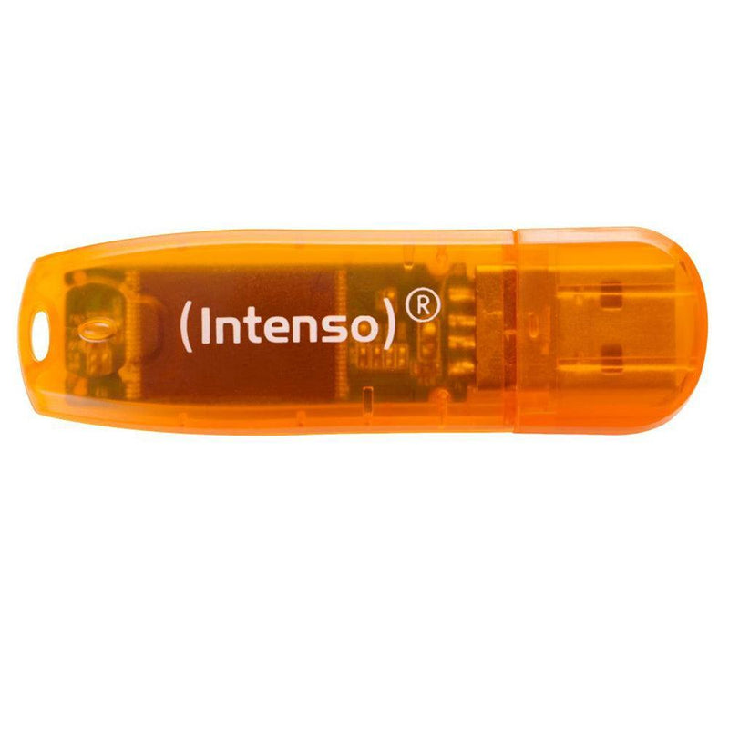 Intenso Rainbow Line 64GB USB 2.0 Flash Drive - Orange | 3502490 from DID Electrical - guaranteed Irish, guaranteed quality service. (6977706426556)