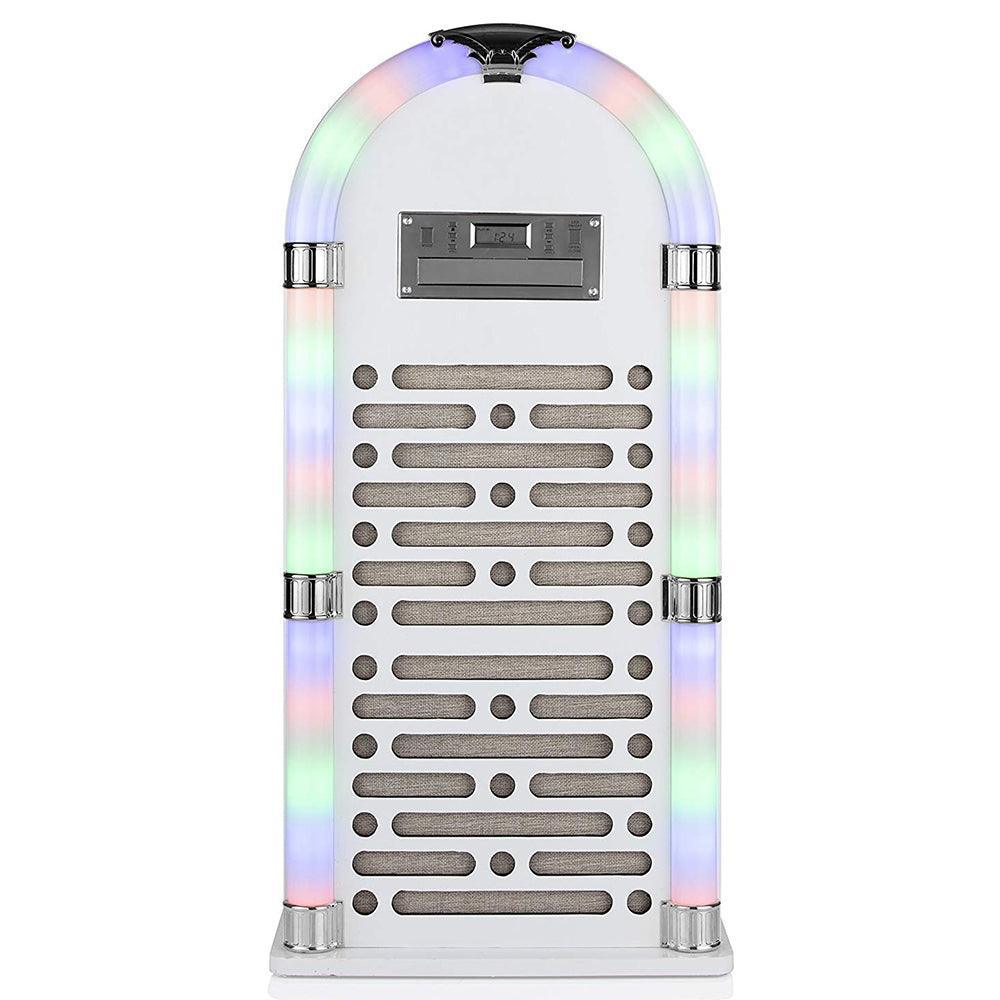 Itek Bluetooth Jukebox with CD Player and FM Radio - White | I60017GW from DID Electrical - guaranteed Irish, guaranteed quality service. (6977428029628)