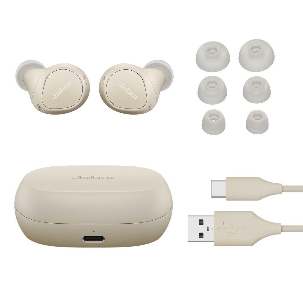 Jabra Elite 7 Pro In-Ear True Wireless Earbuds with MiltisensorVoice - Gold Beige | 100-99172005-60 (7519299928252)