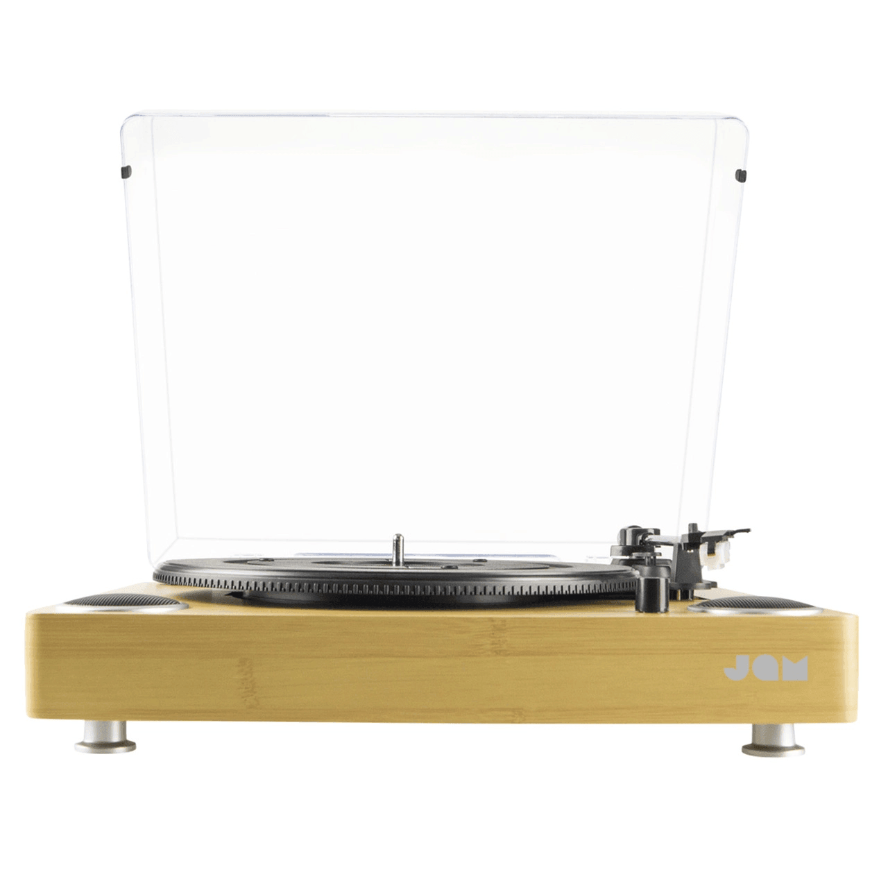 Jam Sound Belt Drive Turntable with Built-In Stereo Speakers - Wood | HX-TTP200WDA-GB (7534332543164)