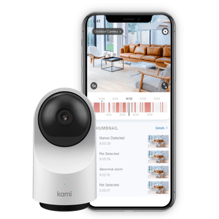 Kami Wire-Free Outdoor Security Camera - White | KAMI-W102-YWS1029 (7534332641468)