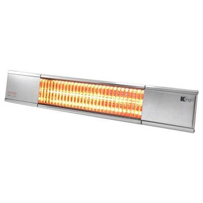 Kengo 2000W IP65 Outdoor Wall Mounted Heater - Stainless Steel | 281050 from DID Electrical - guaranteed Irish, guaranteed quality service. (6977671168188)