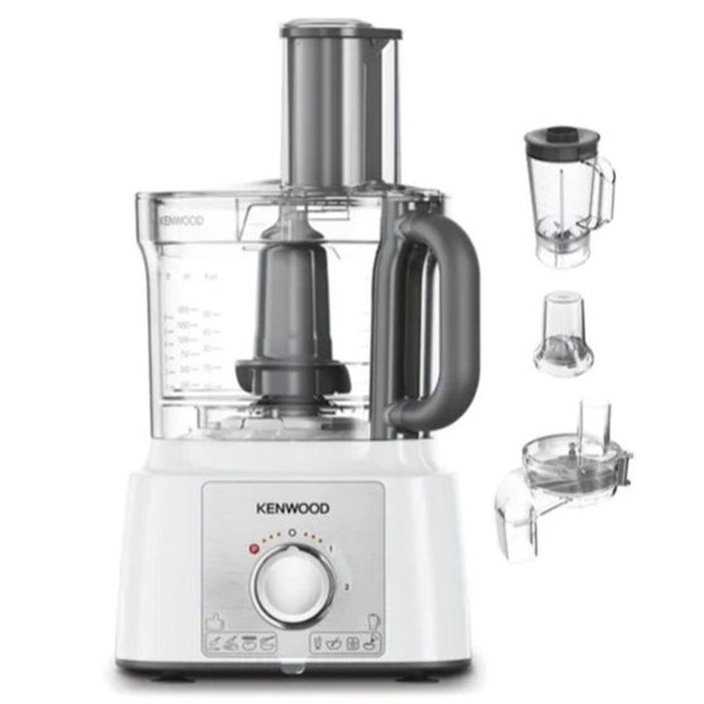 Kenwood 3L 1000W Multipro Express Food Processor - White &amp; Stainless Steel | FDP65.860WH from DID Electrical - guaranteed Irish, guaranteed quality service. (6977622507708)