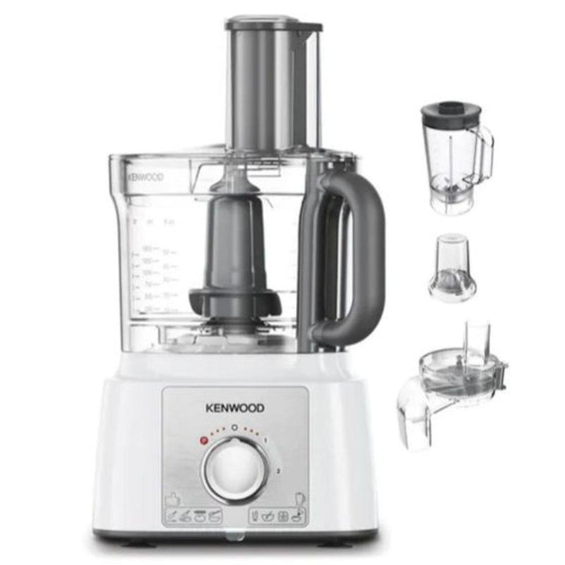 Kenwood 3L 1000W Multipro Express Food Processor - White & Stainless Steel | FDP65.860WH from DID Electrical - guaranteed Irish, guaranteed quality service. (6977622507708)