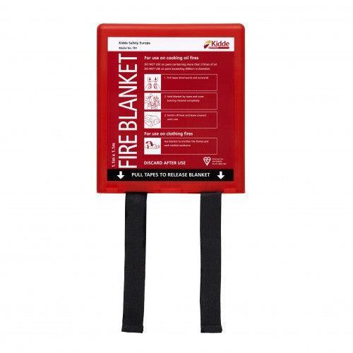 Kidde 1.1 x 1.1m Wall Mounted Fire Blanket - Red | FSKFB1 (7513156812988)