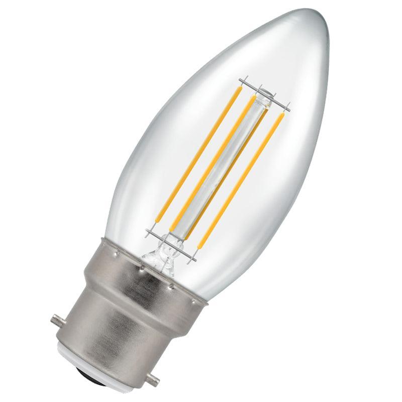 LED Filament Candle Lamp Clear BC - 4W = 28W | LED/CAN/BC (7229126115516)