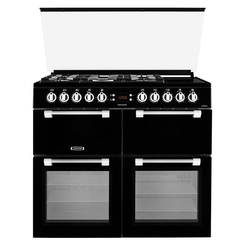 Leisure Chefmaster 100cm Dual Fuel Range Cooker - Black | CC100F521K (6968641945788)