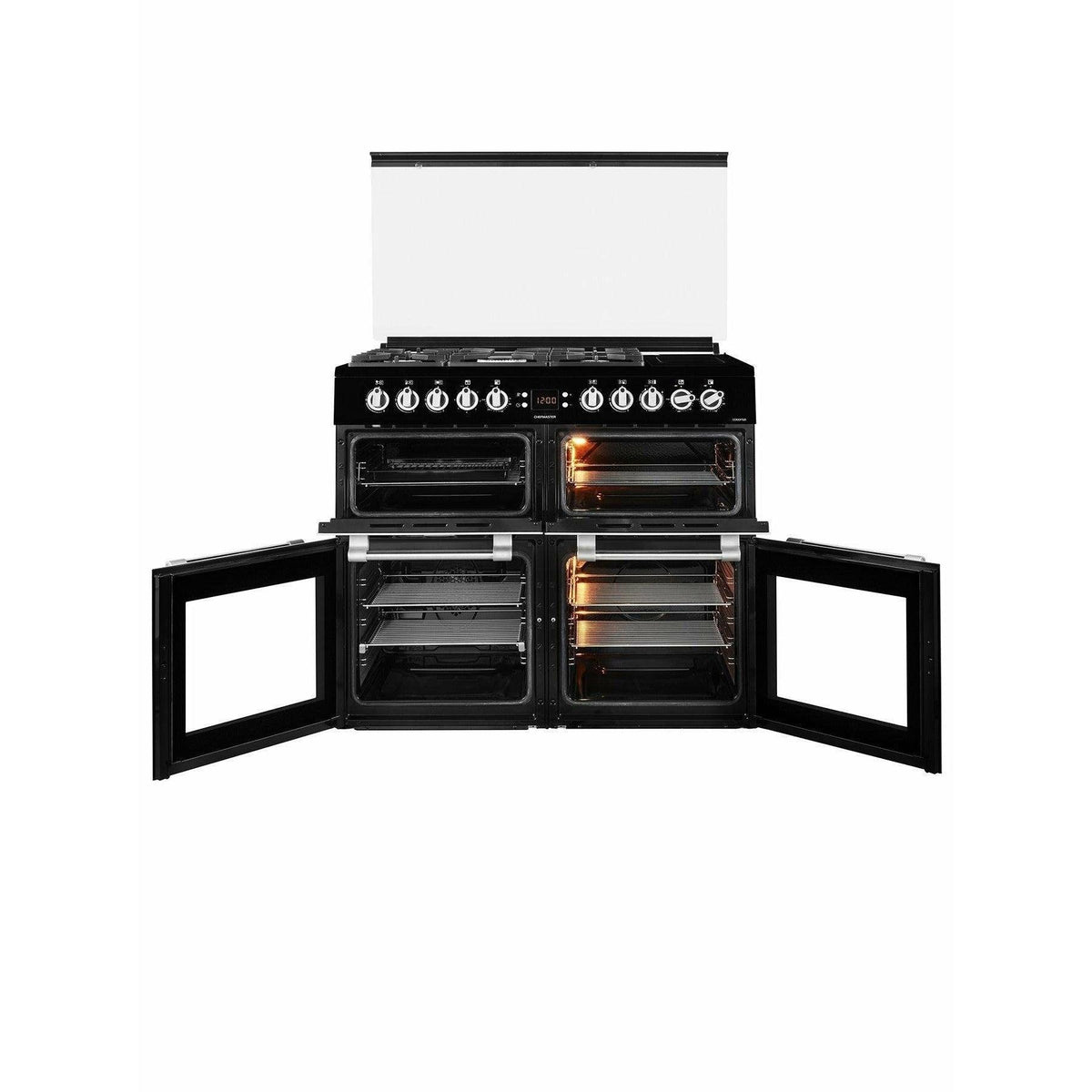 Leisure Chefmaster 100cm Dual Fuel Range Cooker - Black | CC100F521K (6968641945788)