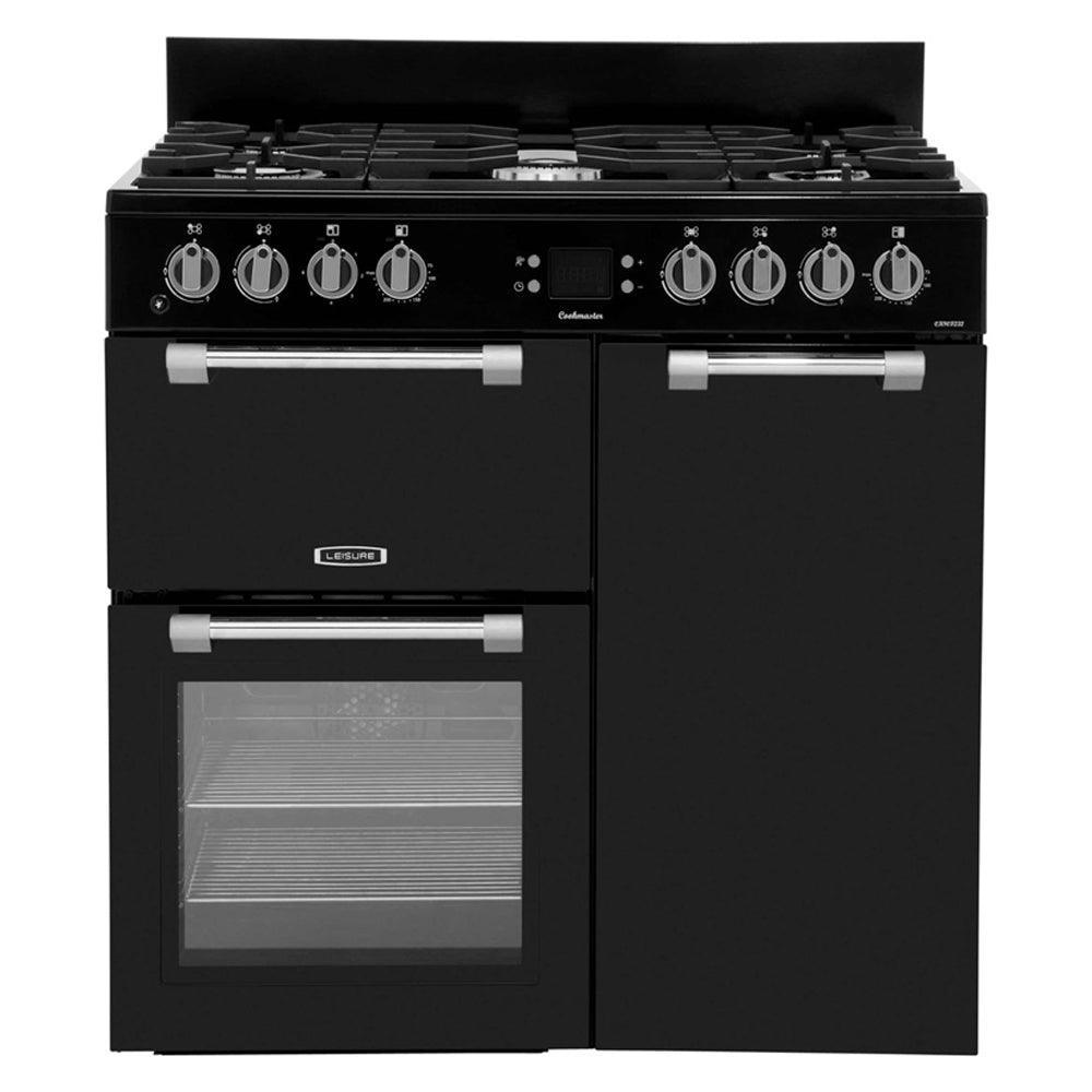 Leisure Cookmaster 90cm Dual Fuel Range Cooker - Black | CK90F232K from DID Electrical - guaranteed Irish, guaranteed quality service. (6890744185020)