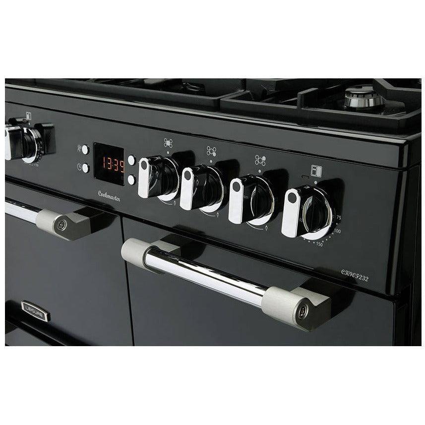 Leisure Cookmaster 90cm Dual Fuel Range Cooker - Black | CK90F232K from DID Electrical - guaranteed Irish, guaranteed quality service. (6890744185020)
