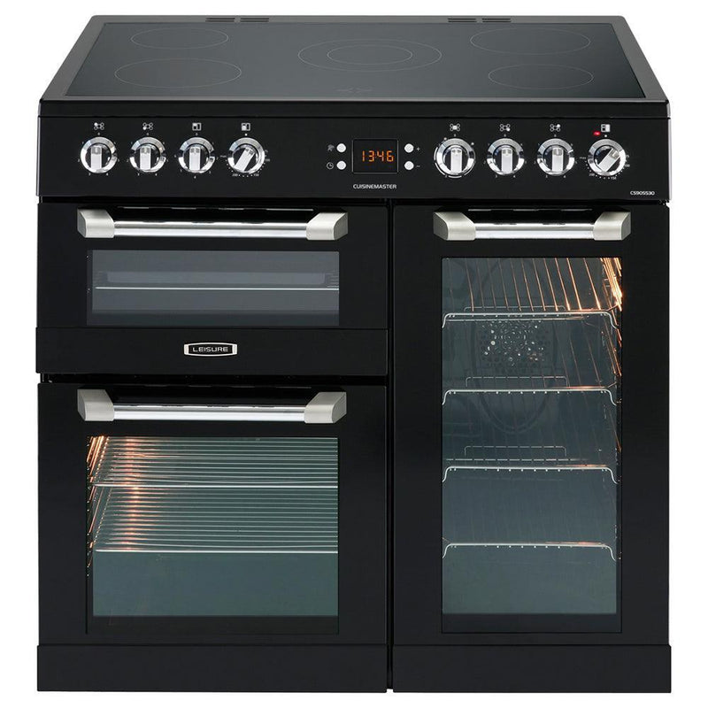 Leisure Cuisinemaster 90cm Electric Range Cooker - Black | CS90C530K (7266989244604)