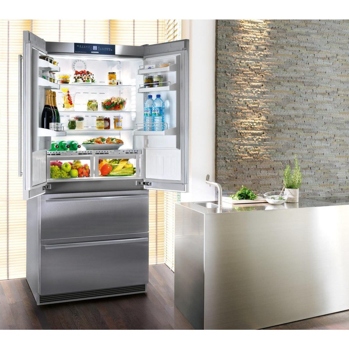 Liebherr 60/40 NoFrost Freestanding American Fridge Freezer - Stainless Steel | CBNES6256 from DID Electrical - guaranteed Irish, guaranteed quality service. (6890759979196)