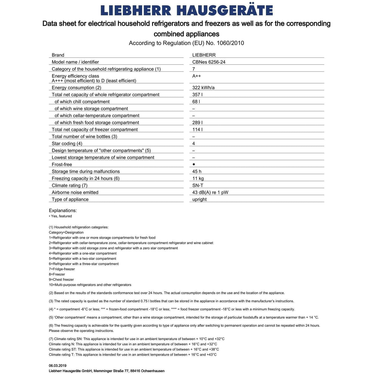 Liebherr 60/40 NoFrost Freestanding American Fridge Freezer - Stainless Steel | CBNES6256 from DID Electrical - guaranteed Irish, guaranteed quality service. (6890759979196)