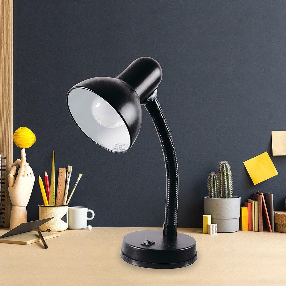 Lloytron Home Life 35W Classic Flexi Desk Lamp - Onyx Black | L958BK (7472764780732)