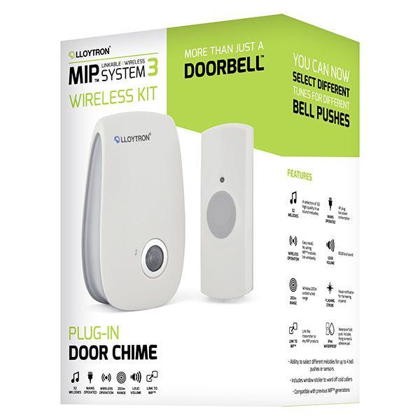 Lloytron MIP3 Bell Push Transmitter - White | DB7532W (7534342275260)