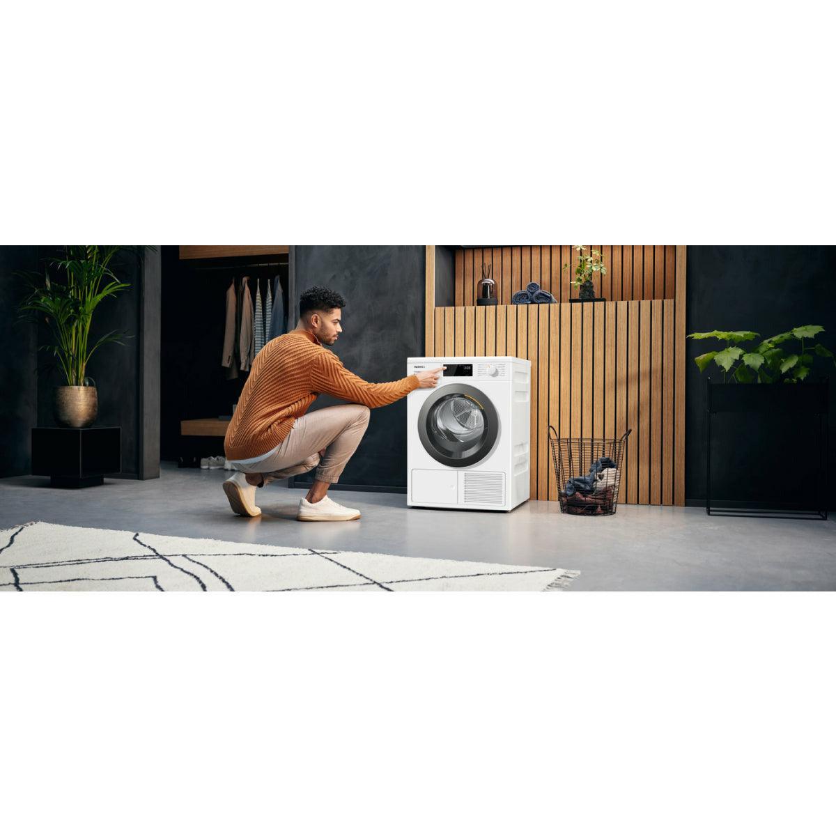 Miele 8KG Freestanding Heat Pump Tumble Dryer - Lotus White | TED265WP (7502243397820)