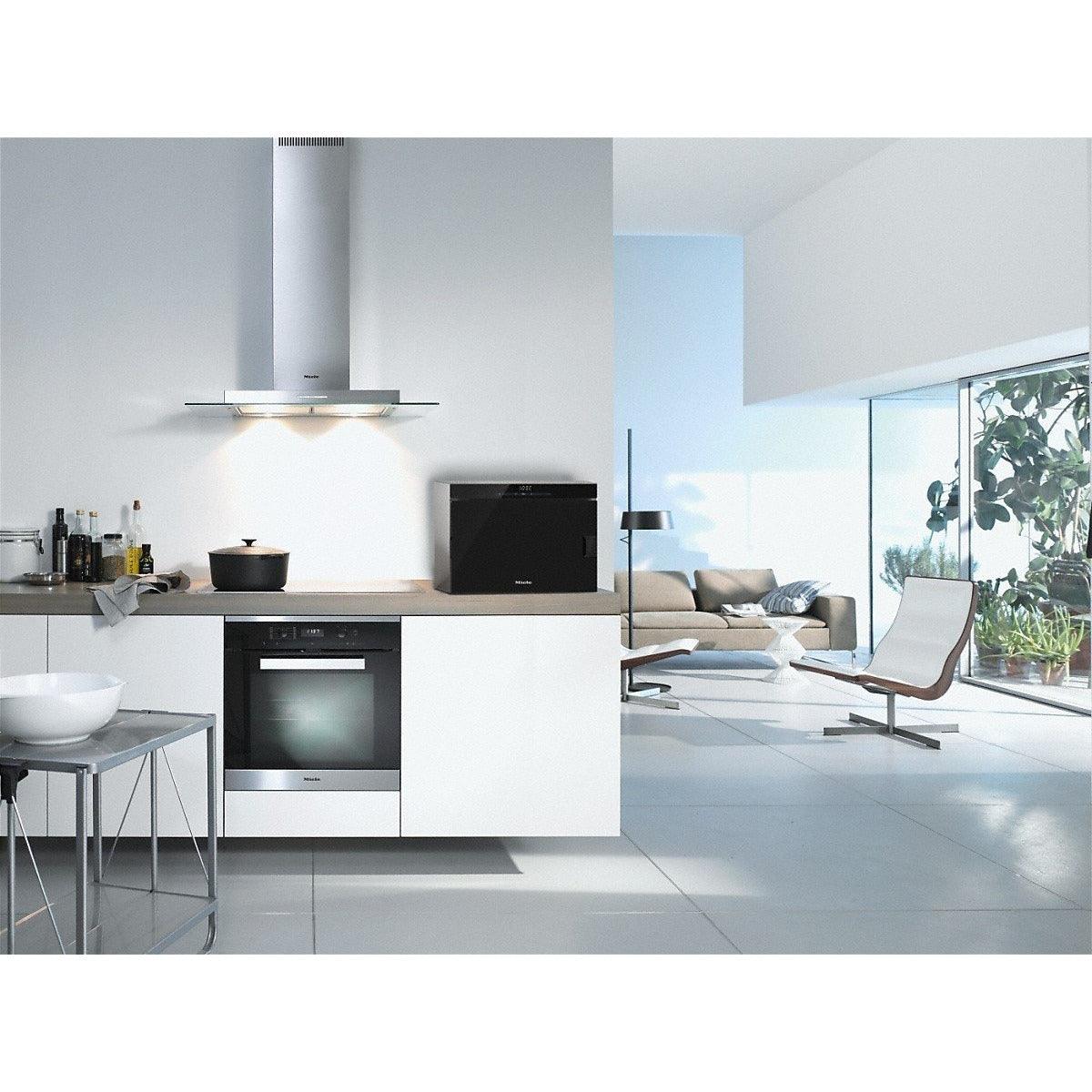 Miele Freestanding Steam Single Oven - Obsidian Black | DG6010 from DID Electrical - guaranteed Irish, guaranteed quality service. (6890745954492)